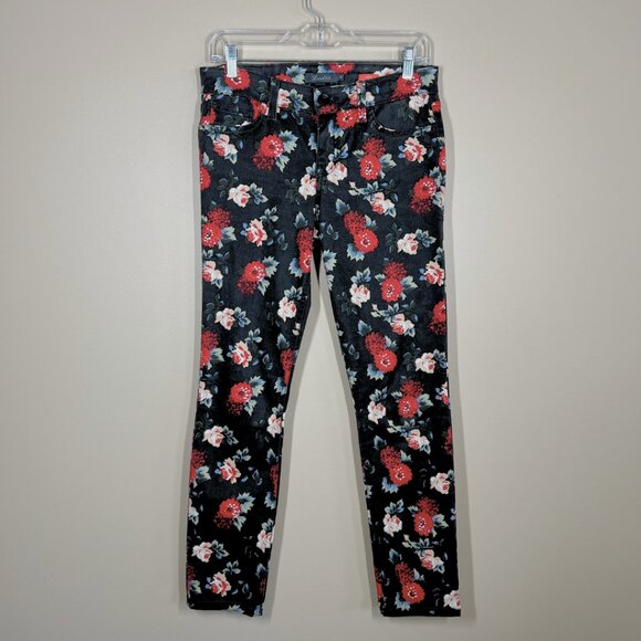 Level 99 Denim - Level 99 Liza Skinny Floral Print Jeans • Size 28